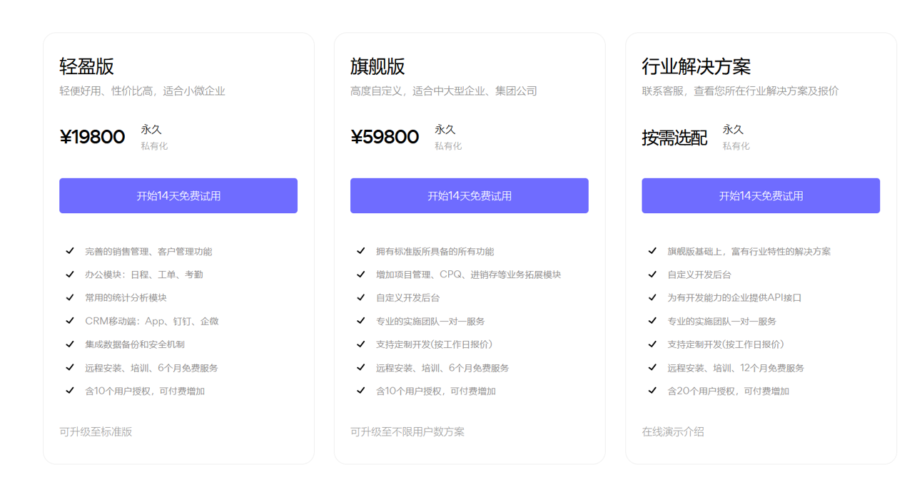 CRM报价