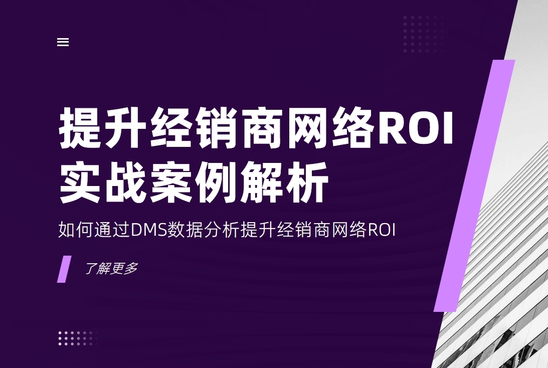 如何通过DMS数据分析提升经销商网络ROI？实战案例解析