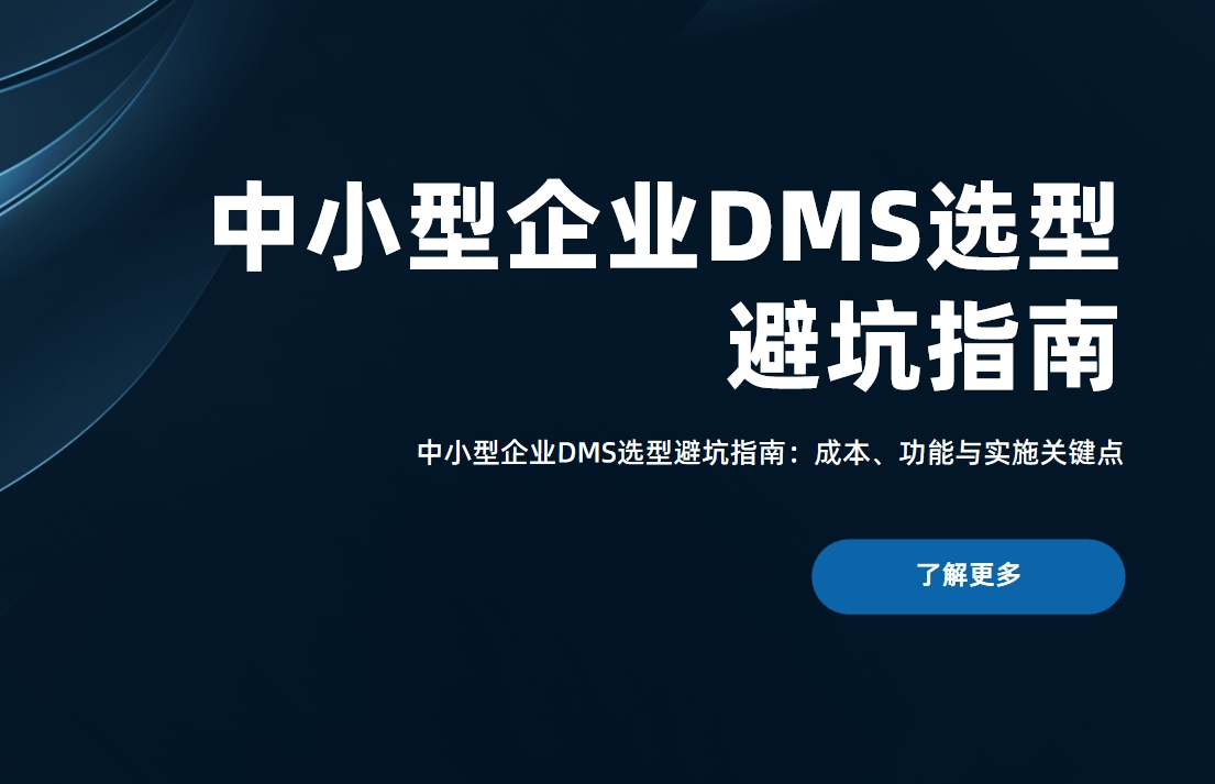 中小型企业DMS选型避坑指南：成本、功能与实施关键点